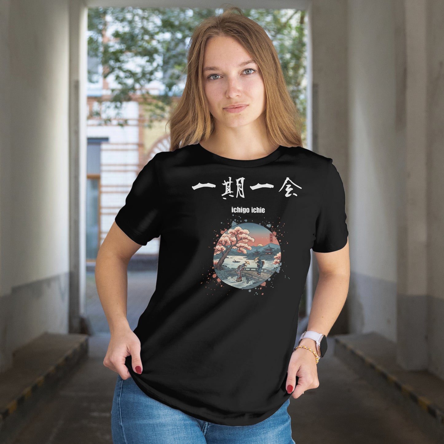 ”一期一会”Ichigo Ichie T-Shirt: "Once-in-a-lifetime encounter" Japanese Kanji Shirt - Dark Edition Unisex classic tee